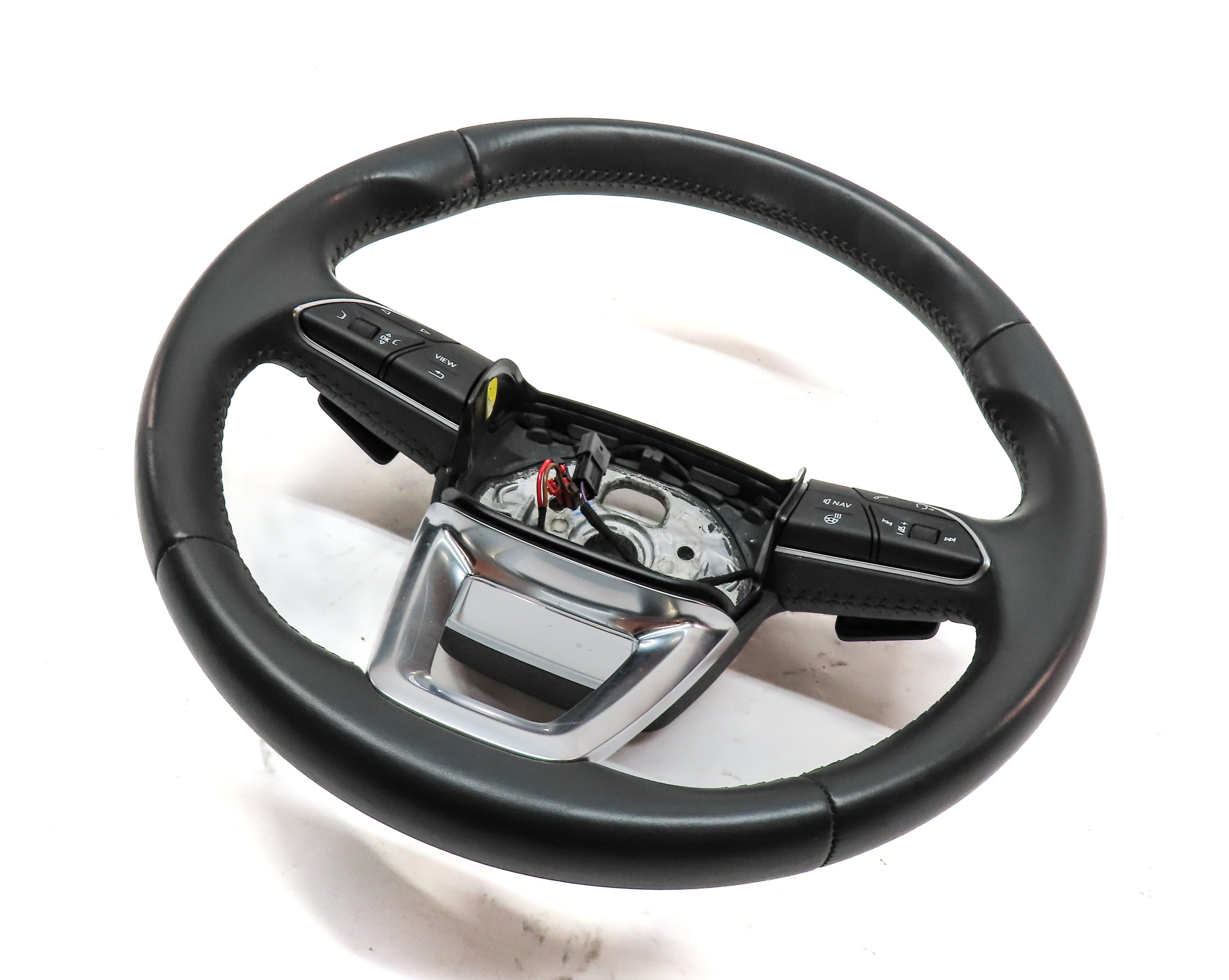 18-20 AUDI Q5 SQ5 FY 80A DRIVER 3-SPOKE HEATED STEERING WHEEL w/PADDLES(Black) — exact item pictured